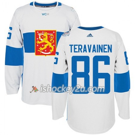 Finland Trøje Teuvo Teravainen 86 2016 World Cup Hvid Premier